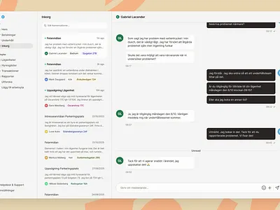 Daily UI Challenge #013 — Direct Messaging app branding chat dailyui design direct messaging dm graphic design inbox mail property management ui webapp