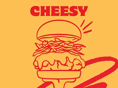 Muy Gallito - Illustrated menu bold branding burger cheese chicken chicken burger delivery design food graphic design illustration mexico muy gallito vector