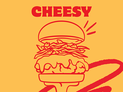 Muy Gallito - Illustrated menu bold branding burger cheese chicken chicken burger delivery design food graphic design illustration mexico muy gallito vector