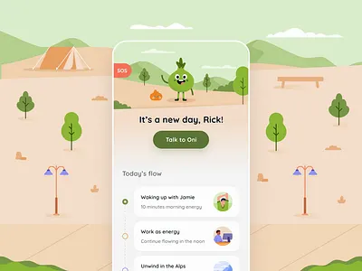 Oni-the therapist spring onion case study 😌 branding design graphic design illustration vector