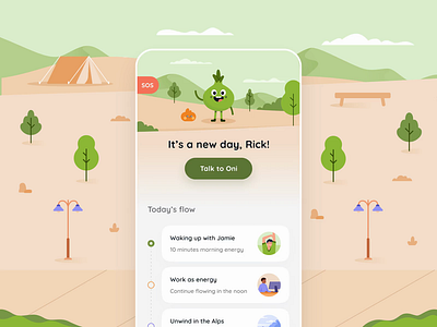 Oni-the therapist spring onion case study 😌 branding design graphic design illustration vector