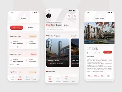 Real Estate | Mobile app mobile design ui