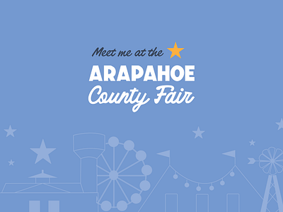 Meet me at the Arapahoe County Fair - Logo Concept arapahoe county arapahoe county fair brand identity colorado brand colorado logo county fair county fair brand county fair branding county fair logo fair brand identity fair branding fair logo