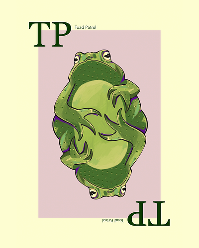 Toad Patrol illustration frog graphic design illustration painting