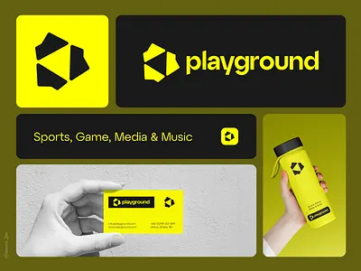 Playground Logo Design | Sports Logo | Athlete Logo | Media Logo athlete logo creative logo entertainment logo film logo gym logo logo logo design logo designer logos media logo minimal logo minimalist monogram music logo play logo power run speed logo sports logo typography