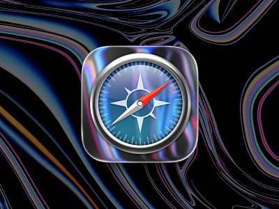 Safari Retromodern icon icon design liquid glass retro retromodern safari