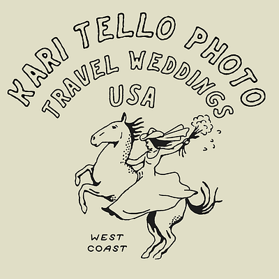 Western Wedding Photo badge branding graphic design icons illustration logo photography vintage wedding western