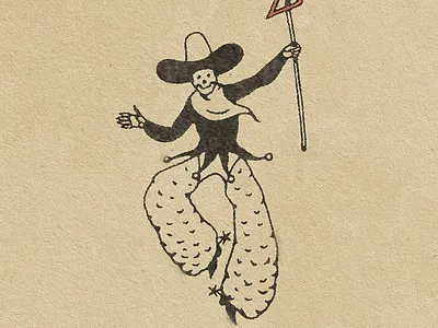 Rodeo Skeleton badge branding cowboy design graphic design illustration logo rodeo skull vintage western