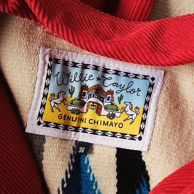 Chimayo Jacket Label branding design graphic design illustration jacket label logo vintage western