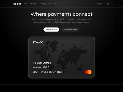 Hero section hero payment section ui ux web