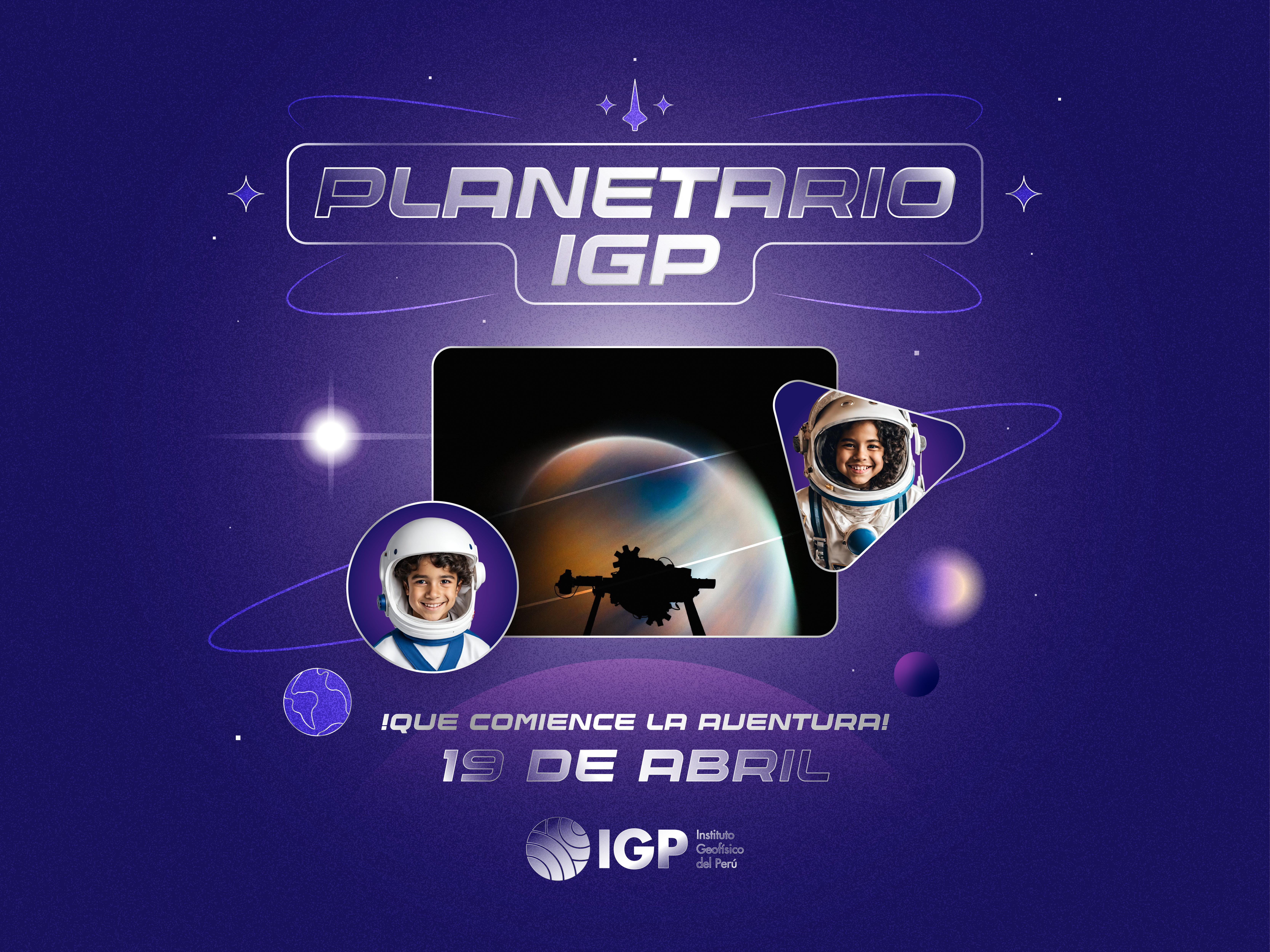 Planetario IGP ™ branding design typography