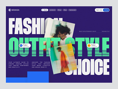 NEMADA - Fashion eCommerce Online Store agency branding company creative design digital ecommerce elementor fashion framer landing marketing online page shop store ui webflow website wordpress