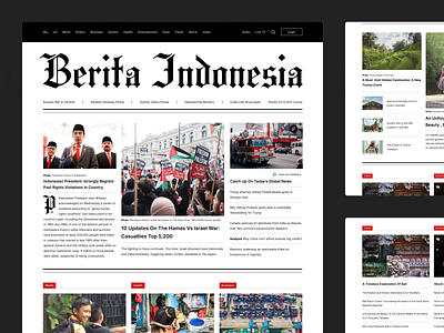 CBFM News - Modern News Website article blog feed highlight landing page magazine media medium news newsfeed politics post read trending ui ui design ux web design website