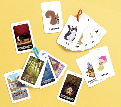 English Vocabulary and Sentences childrens book illustration childrens illustration digital illustration flashcards illustration illustrator