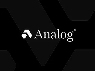 Analog Logo & Visual Identity a logo abstract logo ai logo brand design brand identity branding geometric logo lettermarkm logo logomark monogram startup logo tech logo technology logo visual identity