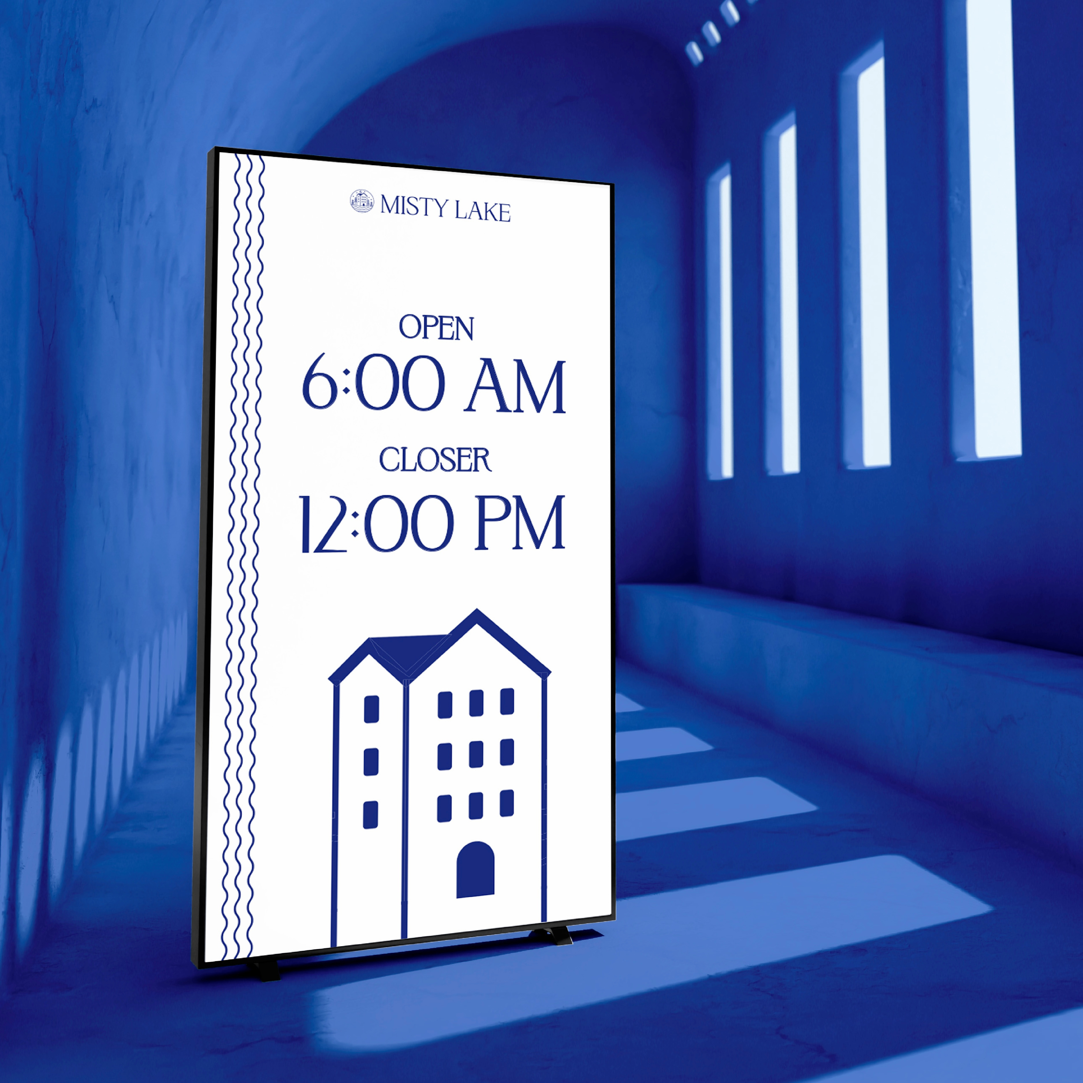 MISTY LAKE HOTEL BRAND IDENTITY branding design graphic design illustration logo logo design