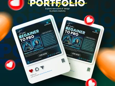 Master Ethical Hacking Post Design advertisement design business course design creative cybersecurity traning ethical hacking course graphic design marketing design modern design post design promotion design simple design social media post