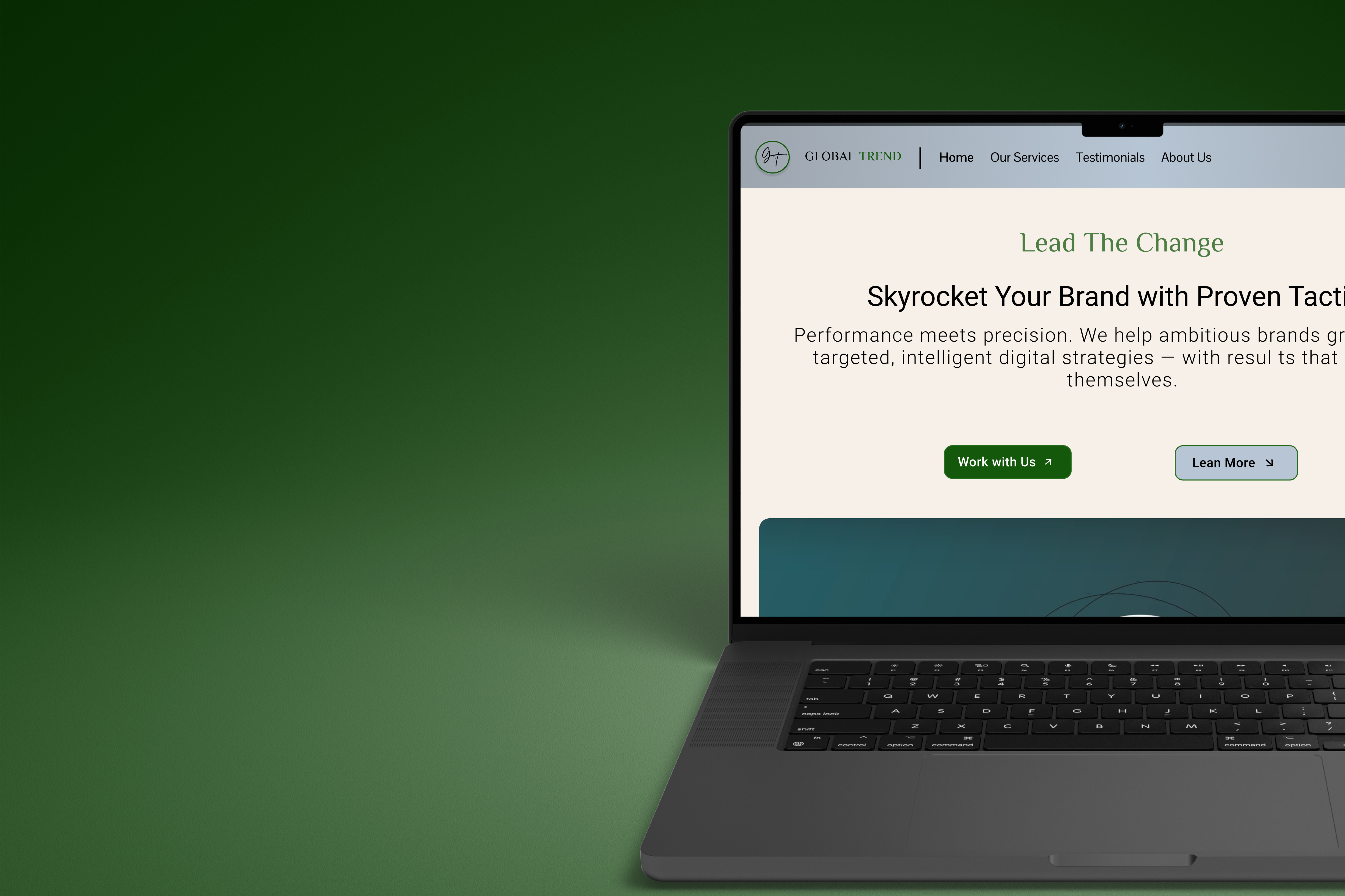 Digital Marketing Website Revamp case studu figma ui website