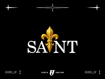 Saint brand branding clothing brand football graphic design identity illustration logo logo design modern saints sports streetwear streetwear logo vector