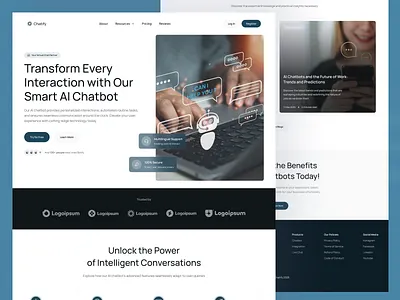 Botify – AI Chatbot & Smart Assistant Landing Page Design ai assistant web design ai chatbot landing page ai support tool landing page b2b chatbot tool landing bot design website chatbot saas website conversational ai ui design customer support bot ui figma chatbot ui kit framer ai chatbot template gpt chatbot website live chat automation landing modern ai tool page no code bot website smart assistant landing page tech startup chatbot design