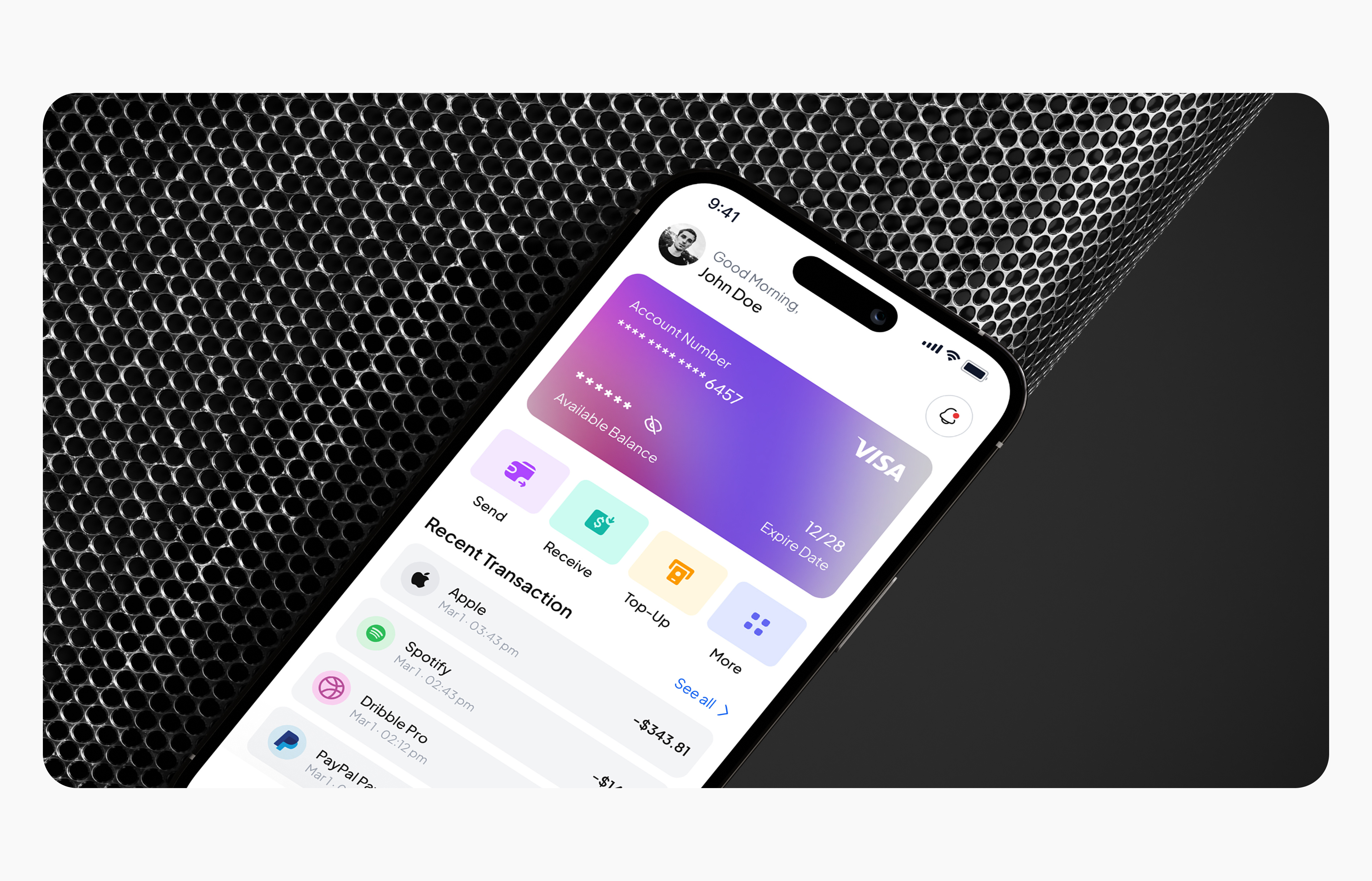 Example of Mobile App UX/UI Design For Mv Ps