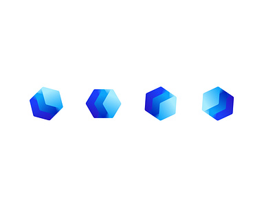 modern Blockchain logo design - unused app icon blockchain brand identity branding crypto logo cube defi design fintech glass llogo gradient logo modern logo nft saas startup logo symbol tech top logo web3