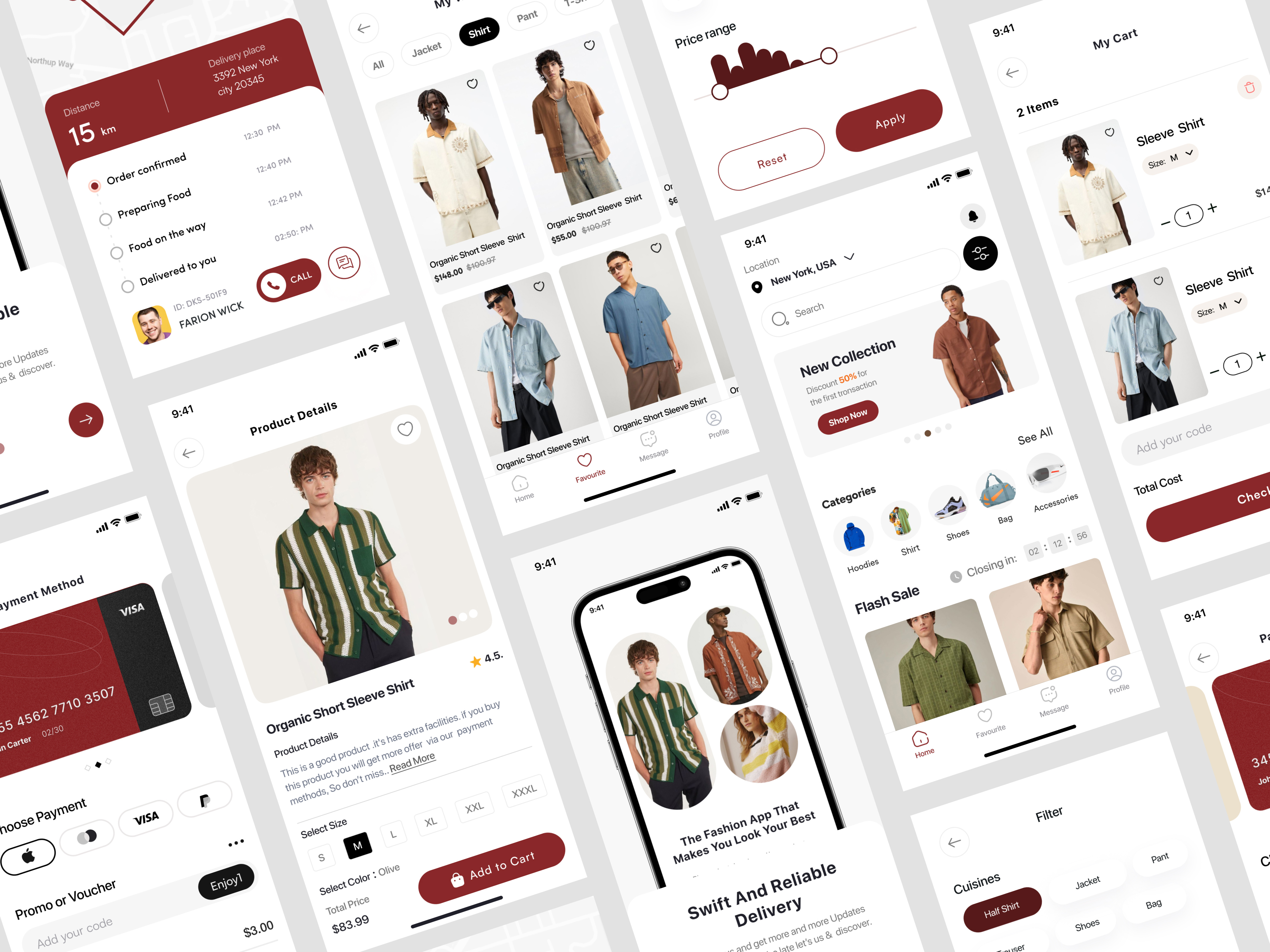 Example of Custom Ecommerce Mobile App Design