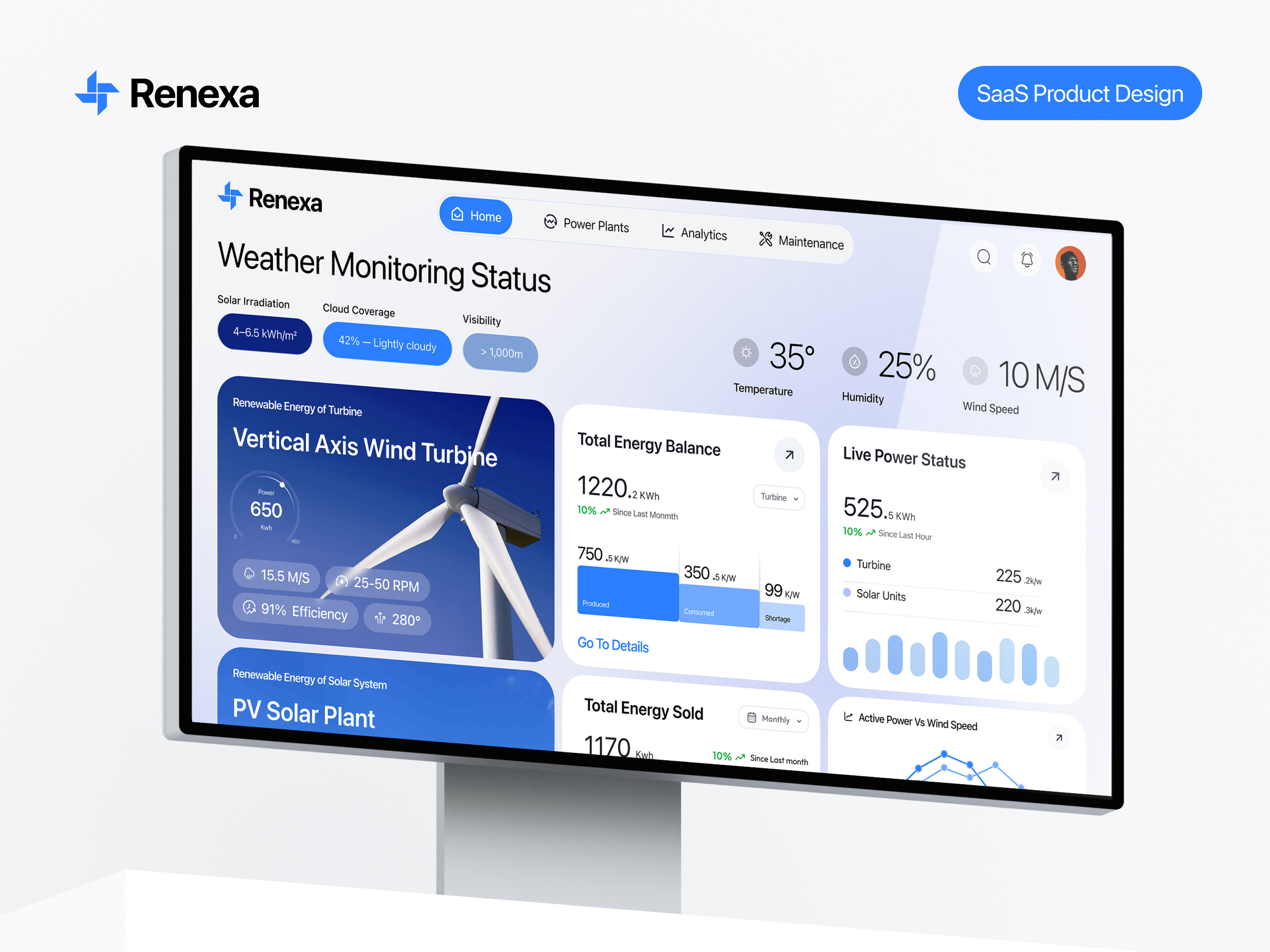 Renewable Energy Dashboard SaaS UX UI Design dashboard dashboard design dashboard ui energy figma renewable renewable energy saas saas web solution solar solar energy sustainable ui uiux ux web solution