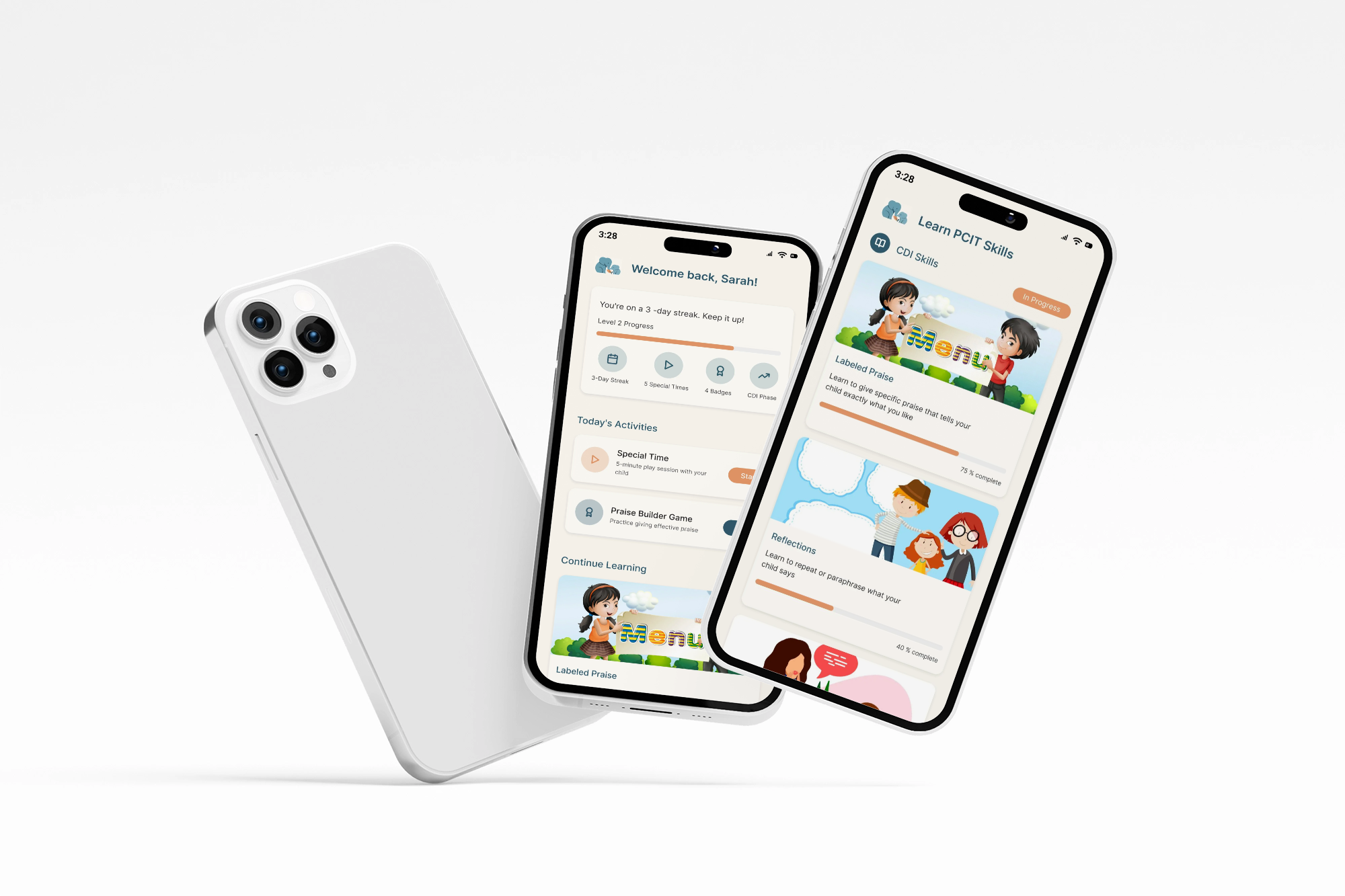 ParentWise Mobile app behavioraldesign dailyhabits figmadesign gamifiedux mobileui parentingapp parentingsupport uiinspiration uxforgood