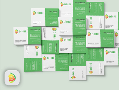 DIHRI — Production and Trading of Frozen Fruits advertising branding business card business card design business cards design graphic design graphic designer illustration logo print print design printing vector