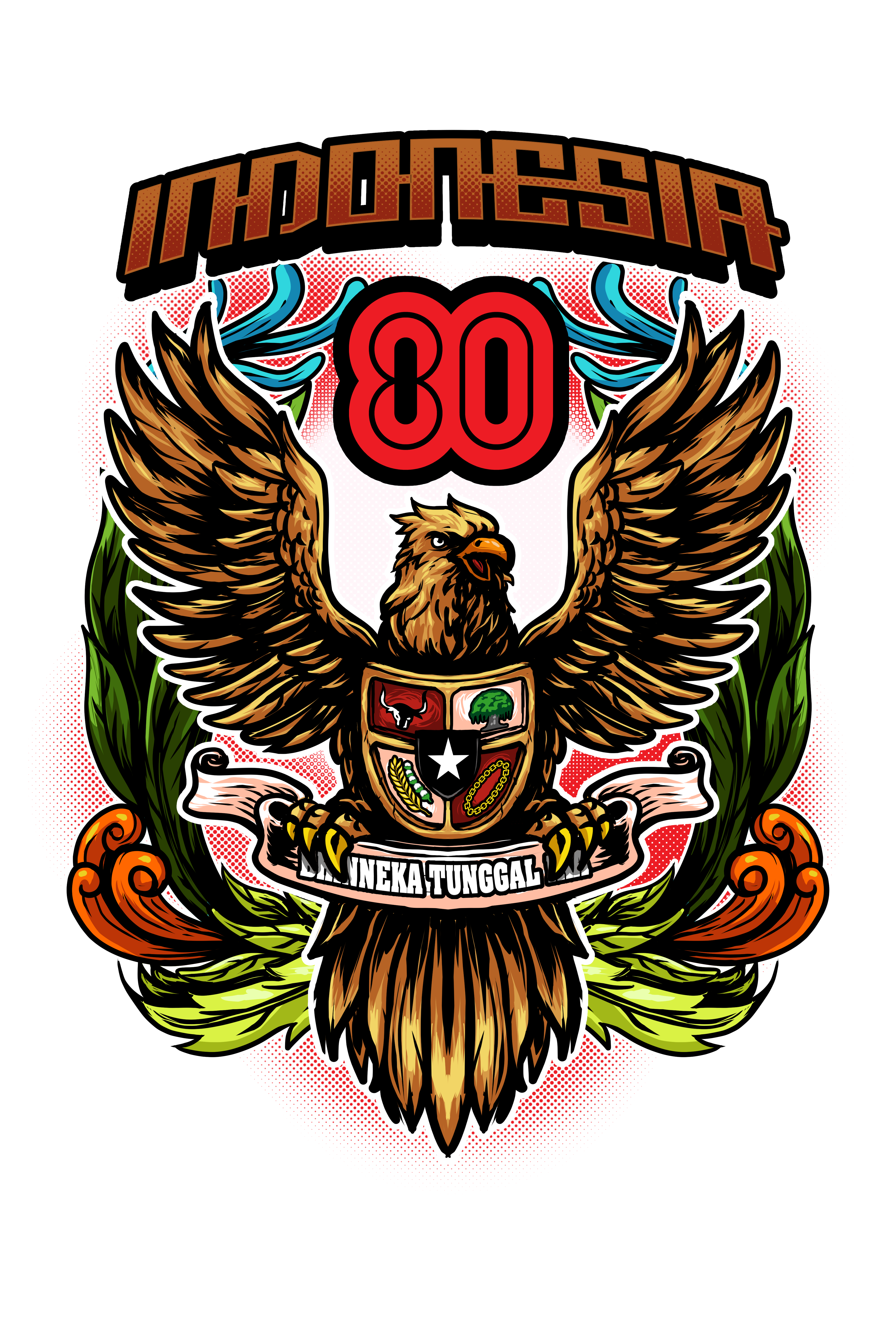 GARUDA INDONESIA 80 FREE DESIGN bird dirgahayu 80 garuda hut ri hut ri 80 indonesia pancasila