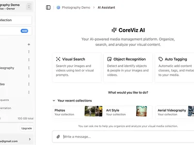 Visual AI – Search through photos with chat ai chat chatgpt computer vision design flat rag search ui visual