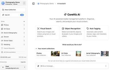 Visual AI – Search through photos with chat ai chat chatgpt computer vision design flat rag search ui visual