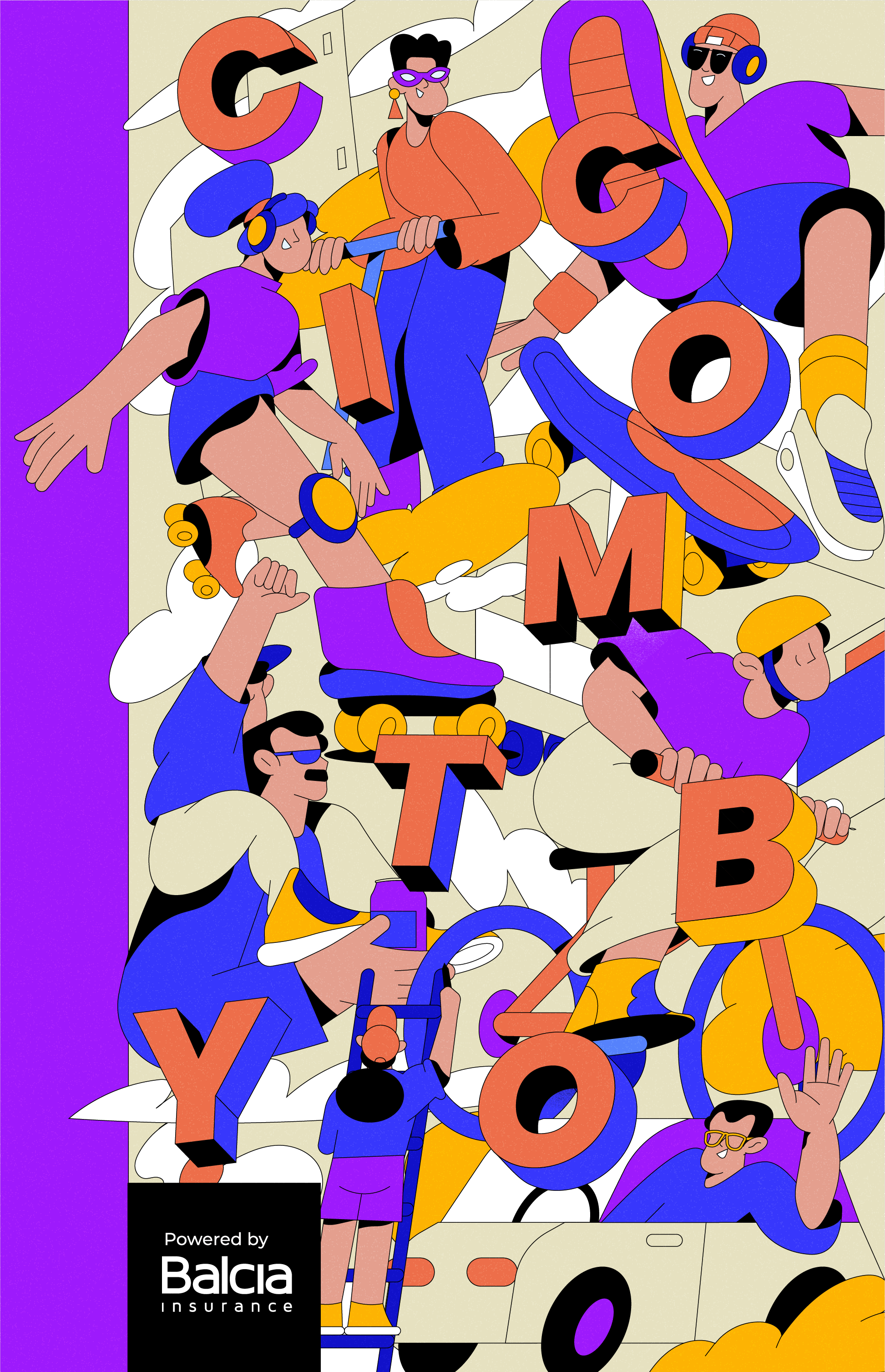 Kombucha branding characters design flat illustrations kombucha packing texture