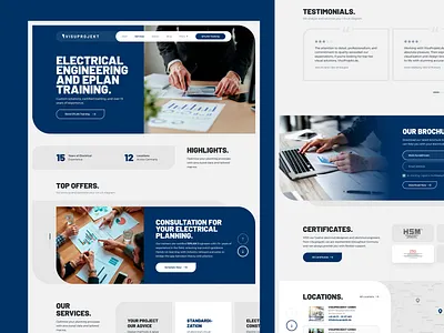 Visu Projekt design drawingart electrical eplan responsive training ui ux web website