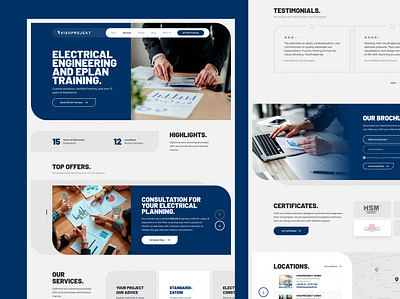 Visu Projekt design drawingart electrical eplan responsive training ui ux web website
