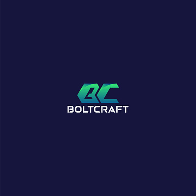 BC Monogram Logo with Shading and Gradient: BOLTCRAFT brand identity branding design flat graphic design icon illustration logo logo design logos logotype minimal minimal design modern monogram monogram design monogram logo timeless unique