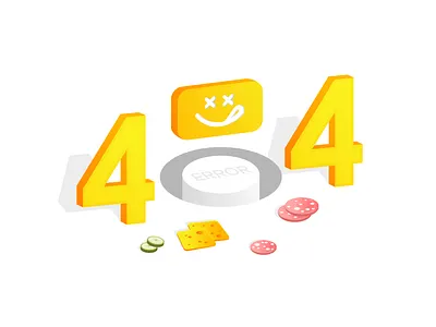 The process of developing an illustration for error 404 404 app curve design graphic design illustration ui vector vectorart