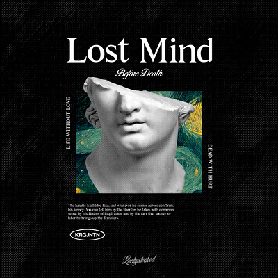 LOST MIND BY LUCKYSTOCKED DESIGN clothing graphic design streetwear