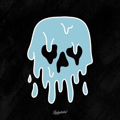 SKULL MELT BY LUCKYSTOCKED DESIGN brand clothing graphic design skull tshirt design