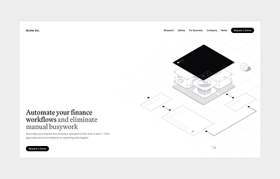 AI Workflow Hero Section ai branding design finance fintech graphic design hero section illustration ui website workflow