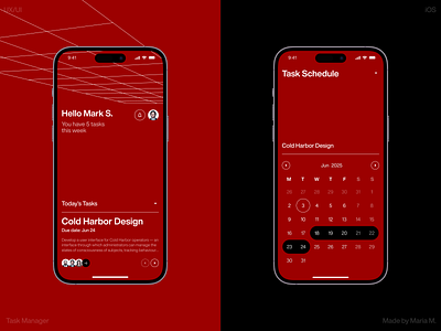 Task Manager android app concept design figma illustration ios ui uiux