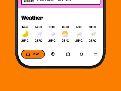 Pohoda Festival - Tab Bar app design festival motion graphics tab bar ui ui design ux