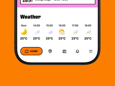 Pohoda Festival - Tab Bar app design festival motion graphics tab bar ui ui design ux
