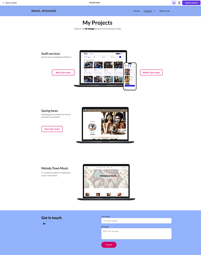 Project Page beauty branding case study handyman logo motion graphics portfolio project sampel work shop ui uxdesign