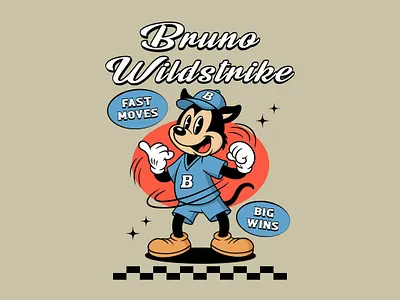 Bruno And Rex apparel art cartoon character design characterdesign characters commission cute art cute illustration design fox mascot illustration mascot merch racer mascot retro retro cartoon retro mascot tshirt vintage