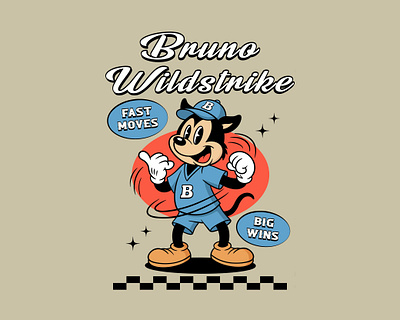 Bruno And Rex apparel art cartoon character design characterdesign characters commission cute art cute illustration design fox mascot illustration mascot merch racer mascot retro retro cartoon retro mascot tshirt vintage