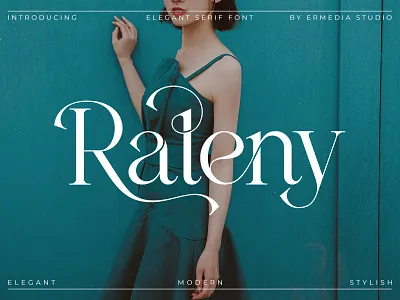 Raleny || Modern Serif Font alphabet design fashion fonts lowercase modern typeface typography
