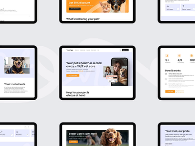 AI | Telemedicine | Pet Health | Pets | Veterinarian | UI UX ai ai chat bot ai product design animation app design app interface chat design chatbot chatbot web chatbot website healthtech mobile mobile app pet health pets product design telemedicine ui ux veterinarian web design