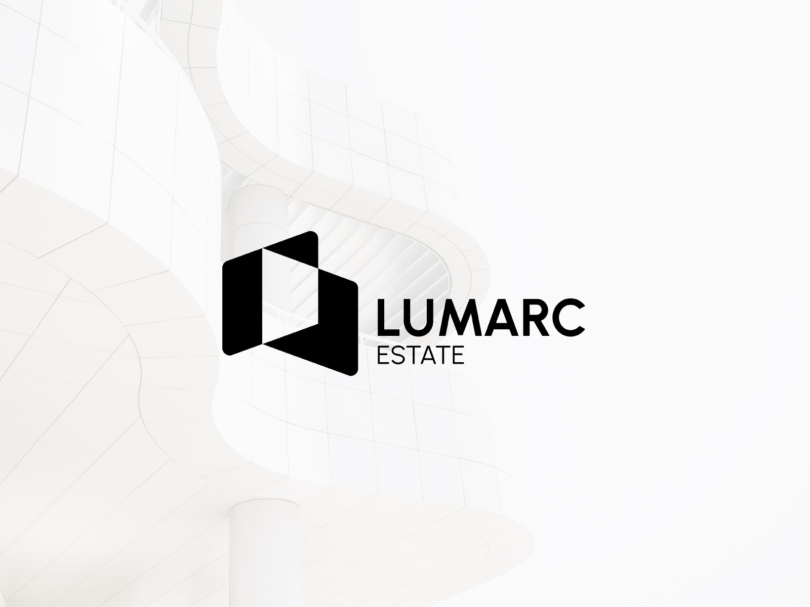 Lumarc Estate app black branding design estate font graphic design grey grid illustration logo social media typeface ui ux vector white